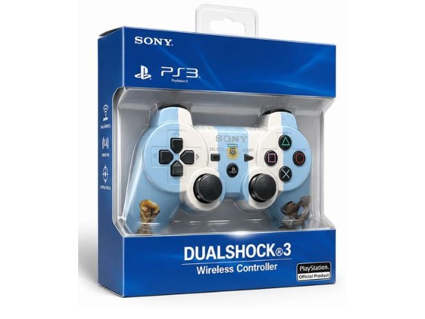 &uu JOYSTICK PS3 COLOR NEGRO BANDERA